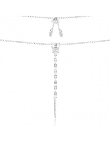 APM Silver Dropping Pendant Necklace AC3385OX ou a consommer sur place