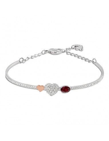 Swarovski Duo Heart Bangle, Mixed Plating 5169396 votre