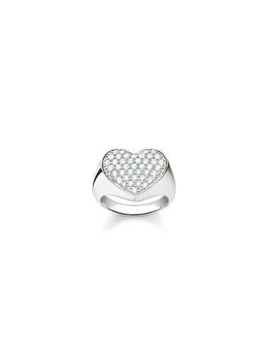 Thomas Sabo Women's Ring Heart Pave TR2084-051-14 la colonne vertébrale