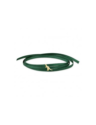 APM Green Satin Chocker Bracelet With Yellow Silver Rexy AC3691GXY 50-70% off 