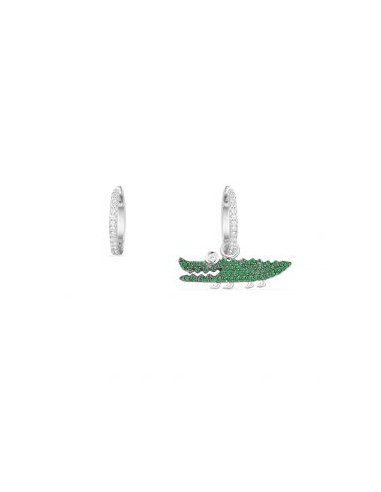 APM Silver Green Croco Asymmetric Earring AE10623XKG pour bénéficier 