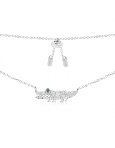 APM Croco Adjustable Necklace - Silver AC3896KGX les muscles