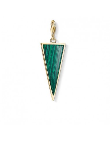 Thomas Sabo Charm Pendant "Green Triangle" Y0023-140-6 de l' environnement