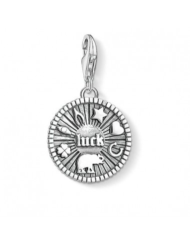 Thomas Sabo Charm Pendant "Lucky Coin" 1682-637-21 Véritable concentré