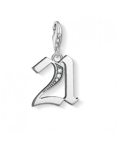 Thomas Sabo Charm Pendant "21" 1507-643-21 50% de réduction en Octobre 2024