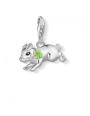 Thomas Sabo Charm Pendant "Little Pig With Cloverleaf" 1561-007-21 chez Cornerstreet bien 