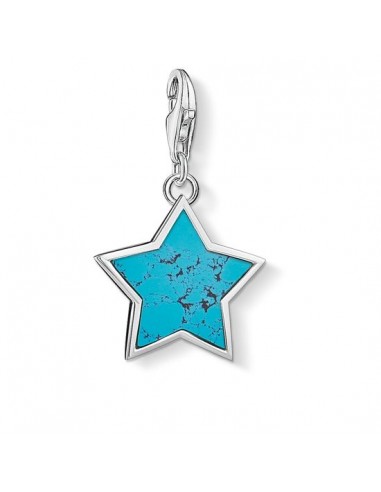 Thomas Sabo Charm Pendant "Turquoise Star" 1532-404-17 Paris Déstockage Promo