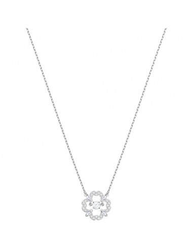 Swarovski Sparkling Dance Pear Necklace, White, Rhodium Plating 5392759 50-70% off 