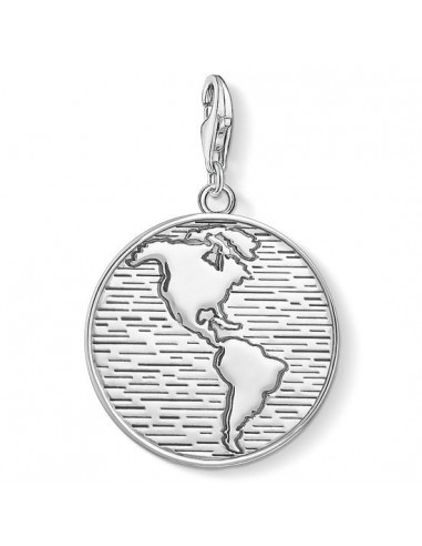 Thomas Sabo Charm Pendant "Disc World" 1713-637-21 Jusqu'à 80% De Réduction