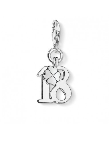 Thomas Sabo Charm Pendant "Lucky Number 18" 0473-001-12 Pour