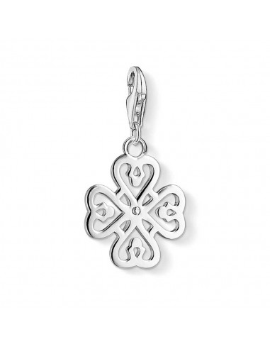 Thomas Sabo Silver Cubic Zirconia Clover Charm 1103-051-14 basket pas cher