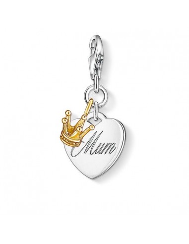 Thomas Sabo Charm Pendant "Mum Heart With Crown" 1060-413-12 JUSQU'A -70%! 