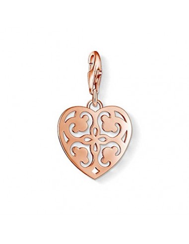 Thomas Sabo Silver Rose Gold Plated Heart Charm 1026-415-12 Dans la société mordern