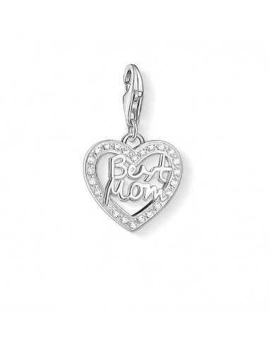 Thomas Sabo Silver Zirconia Best Mom Charm 1308-051-14 de votre