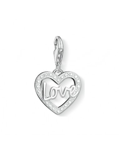 Thomas Sabo Jewellery Sterling Silver Love Charm White Zirconia 1310-051-14 commande en ligne