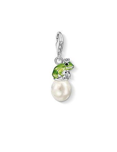 Thomas Sabo Charm Club Sterling Silver Freshwater Pearl Frog Charm 0807-158-6 acheter en ligne