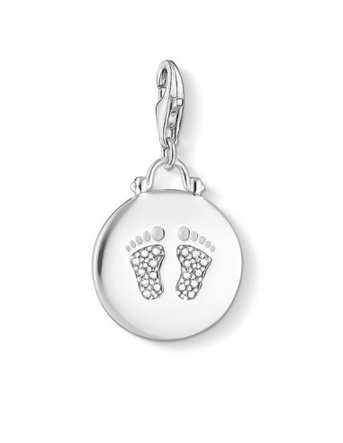 Thomas Sabo Charm Pendant "Disc Baby Footprint" 1692-051-14 Comparez plus de prix