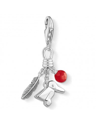 Thomas Sabo Silver Bird Feather Berry Charm 1331-908-10 Profitez des Offres !