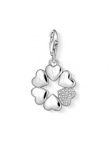 Thomas Sabo Multi Heart Clover Charm 1063-051-14 hantent personnes