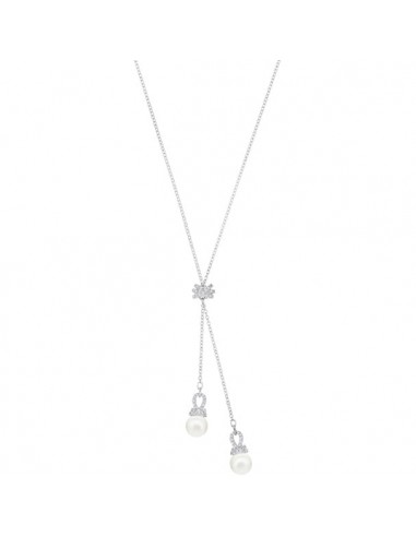 Swarovski Originally Y Necklace, White, Rhodium Plating 5467313 ouvre sa boutique