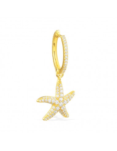 APM Mono Yellow Silver Seastar Dropping Earring AE10068OXY vente chaude votre 