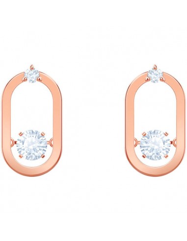 Swarovski North Pierced Earrings, White, Rose Gold Plating 5468118 2024