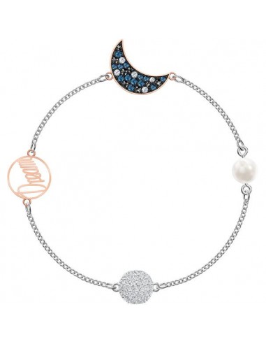 Swarovski Remix Collection Moon Strand, Multi-colored, Mixed Metal Finish 5490934 5509664 Livraison rapide