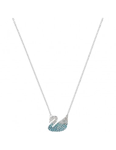 Swarovski Iconic Swan Pendant, Multi-colored, Rhodium Plated 5512095 pas cher