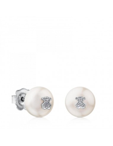 Tous White Gold Puppies Earrings with Diamonds 615263020 Comparez plus de prix