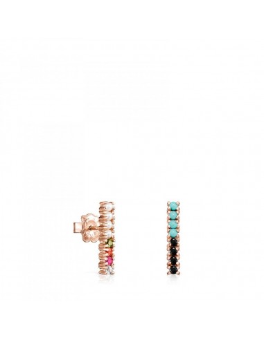 Tous Rose Gold Vermeil Straight bar Earrings with Gemstones 912726520 Comparez plus de prix