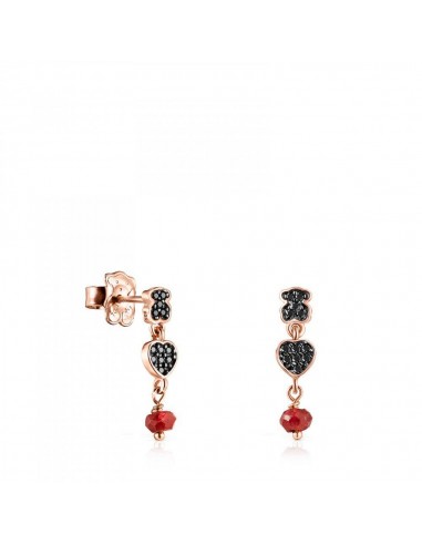 Tous  Short rose Gold Vermeil Motif Earrings with Spinels and Ruby 914933590 l'évolution des habitudes 