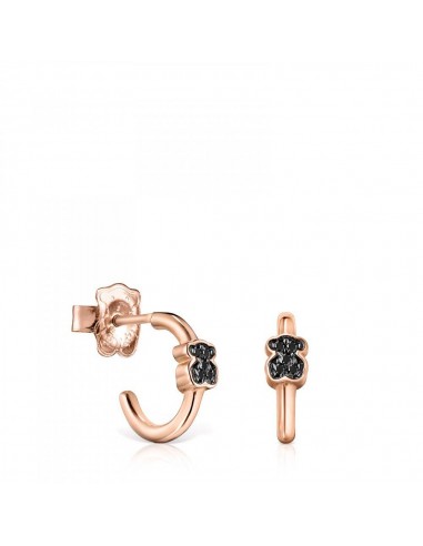 Tous Rose Gold Vermeil Motif Earrings with Spinels 914933620 pas cher 