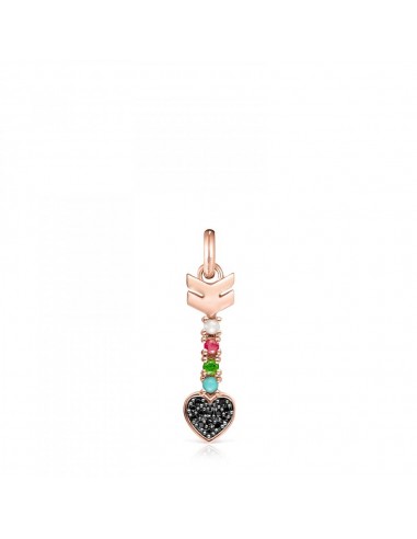 Tous Rose Gold Vermeil San Valentín arrow Pendant with Gemstones 915304530 des créatures d'habitude