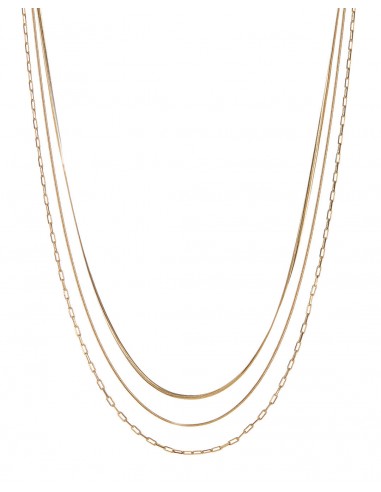 Chandon Multi Chain Charm Necklace- Gold de technologie