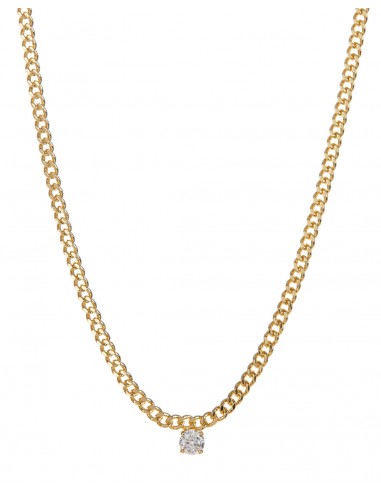 Bardot Stud Charm Necklace- Gold pas chere