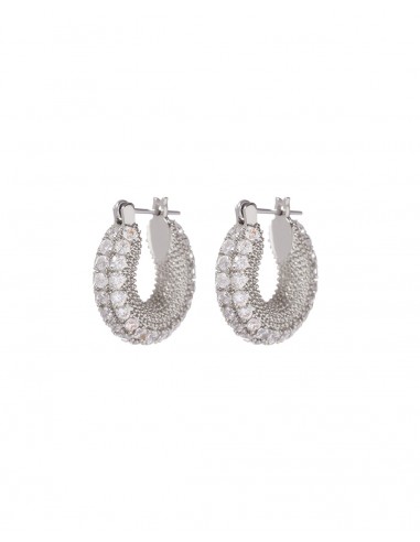 Pave Giselle Hoops- Silver des créatures d'habitude