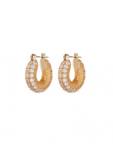 Pave Giselle Hoops- Gold Vous souhaitez 